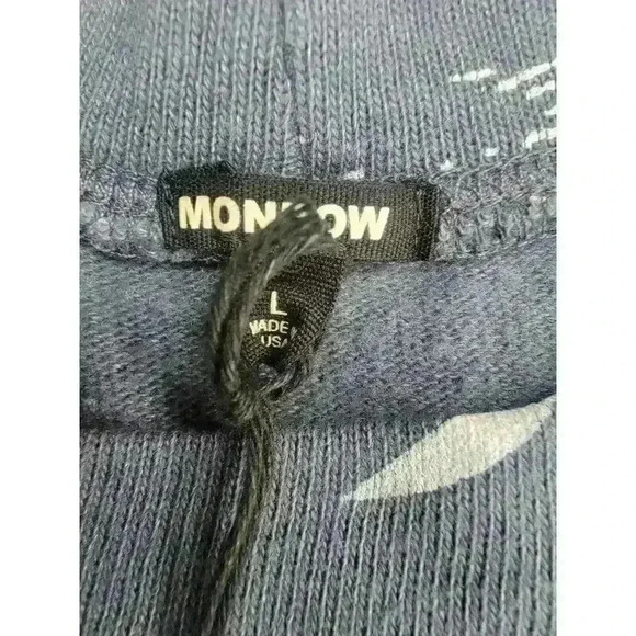 Monrow Top Hawaiian Vintage Raglan Womens Large Short Sleeve New USA - Picture 3 of 11